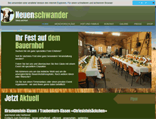 Tablet Screenshot of bauernhof-gastronomie.ch